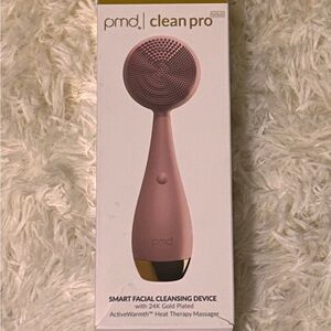 PMD Clean Pro Gold Smart Facial Cleansing Device – Pink | 24K Gold | SonicGlow